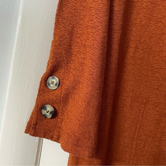 NWT Free People Beach Maxi Dress Rusty Orange Textured Large - Picture 3 of 10